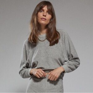 Suzie Kondi Terry cropped raglan top